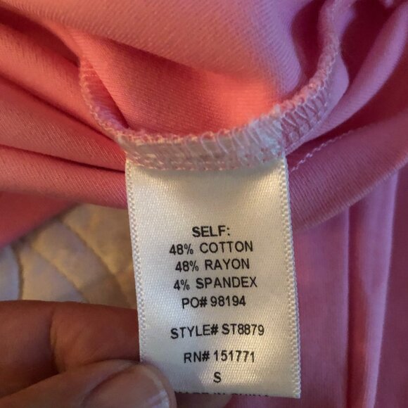 Le Lis Pink Cropped Half Zip Mock Neck Long Sleeve Top | Size Small - Picture 8 of 9